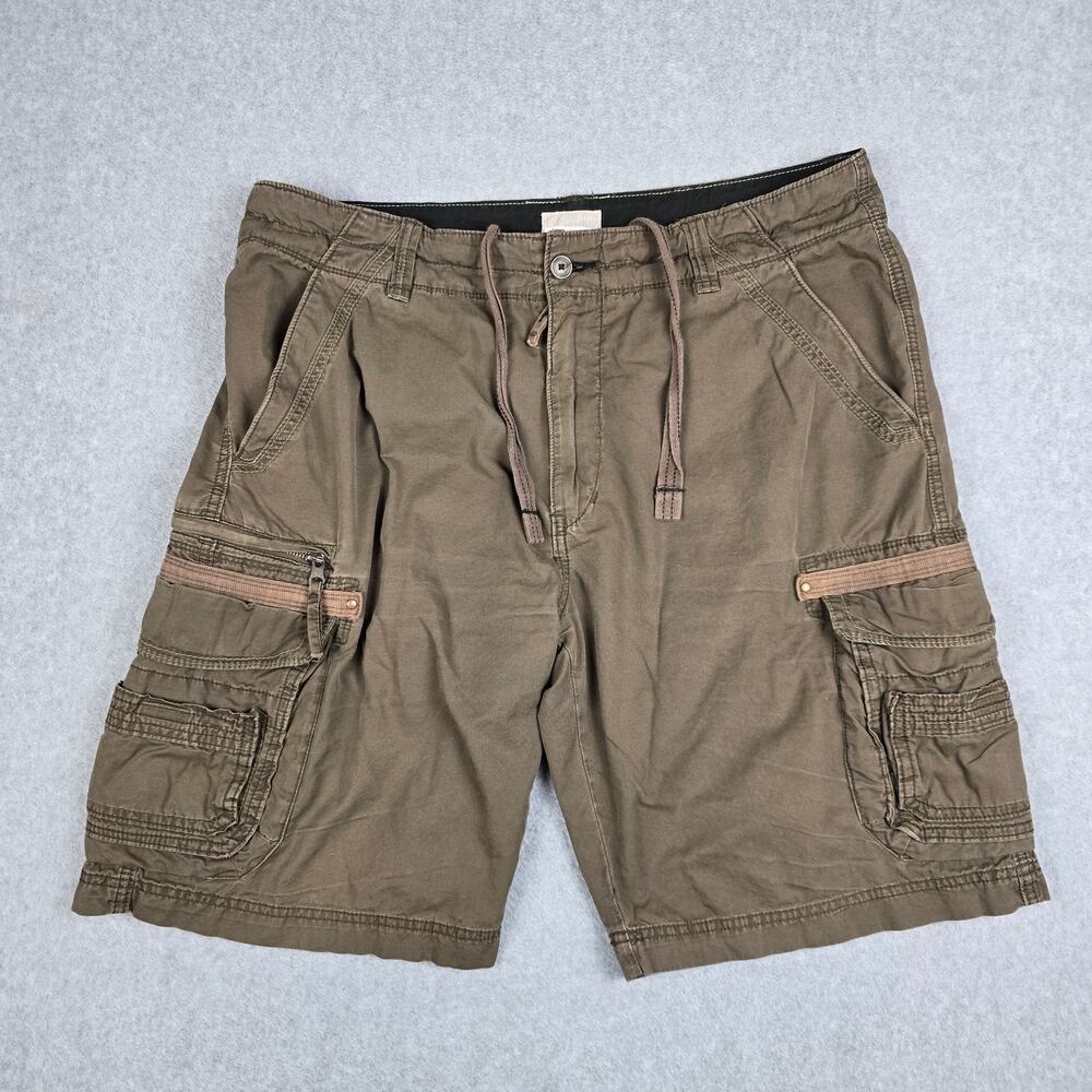 Public Opinion 38W Brown Cargo Shorts